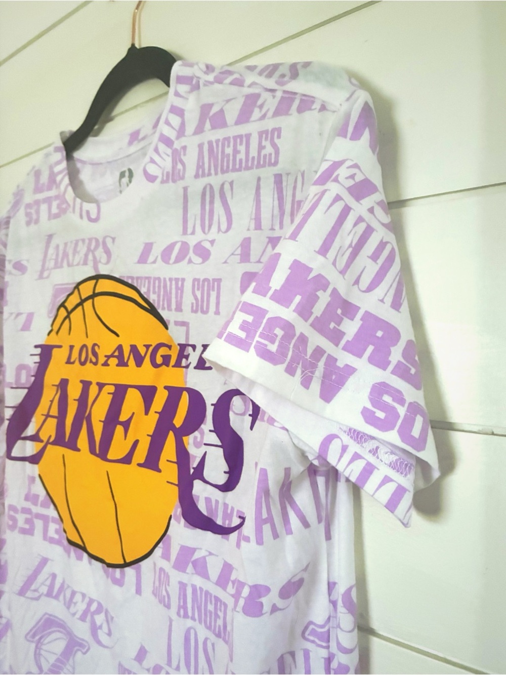 NBA Los Angeles Lakers All Over Print Graphic T-Shirt
